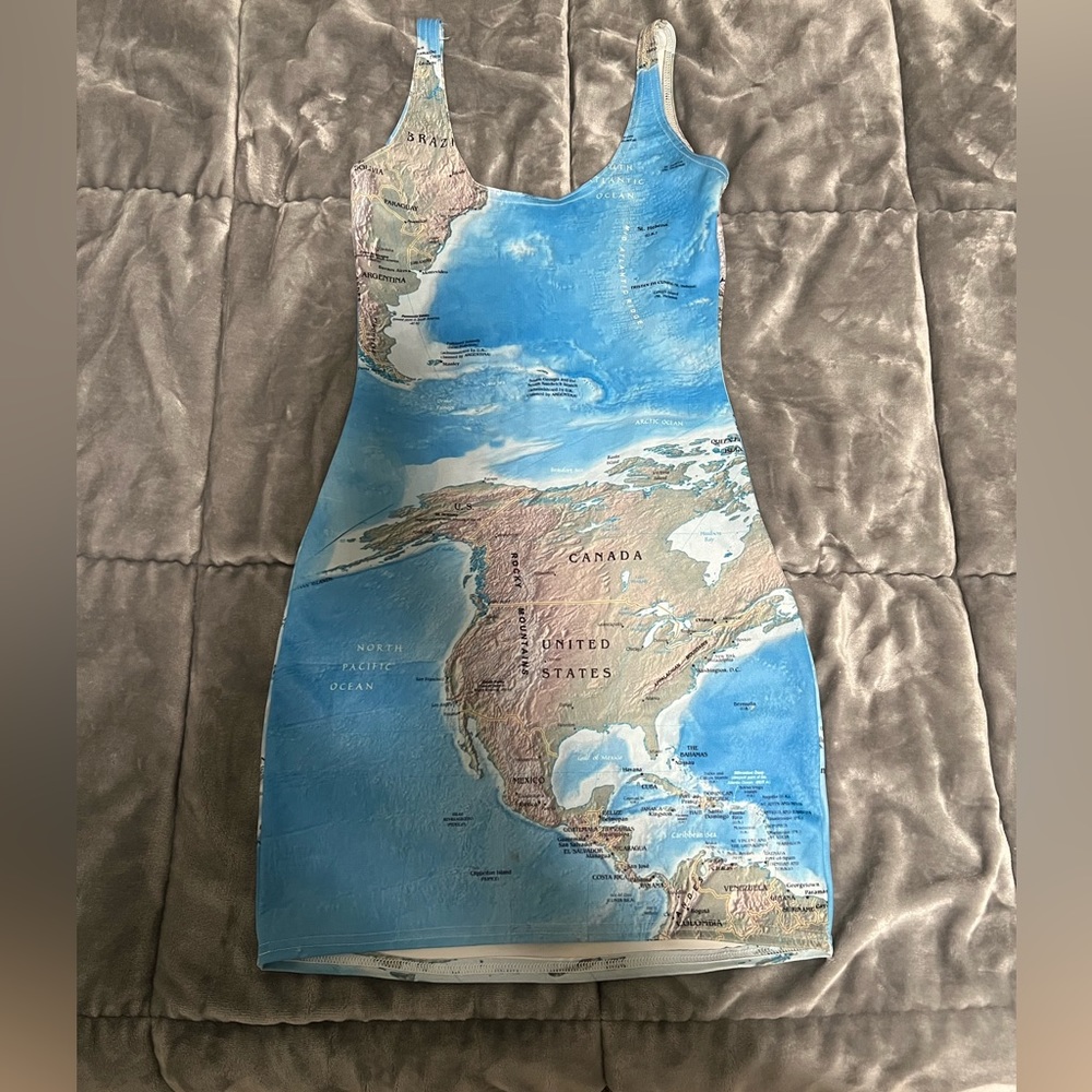 BlackMilk World Maps dress S